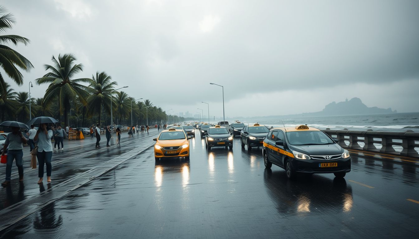 Mumbai Experiences Moderate Rain and Gusty Winds as IMD Forecasts Wet Week