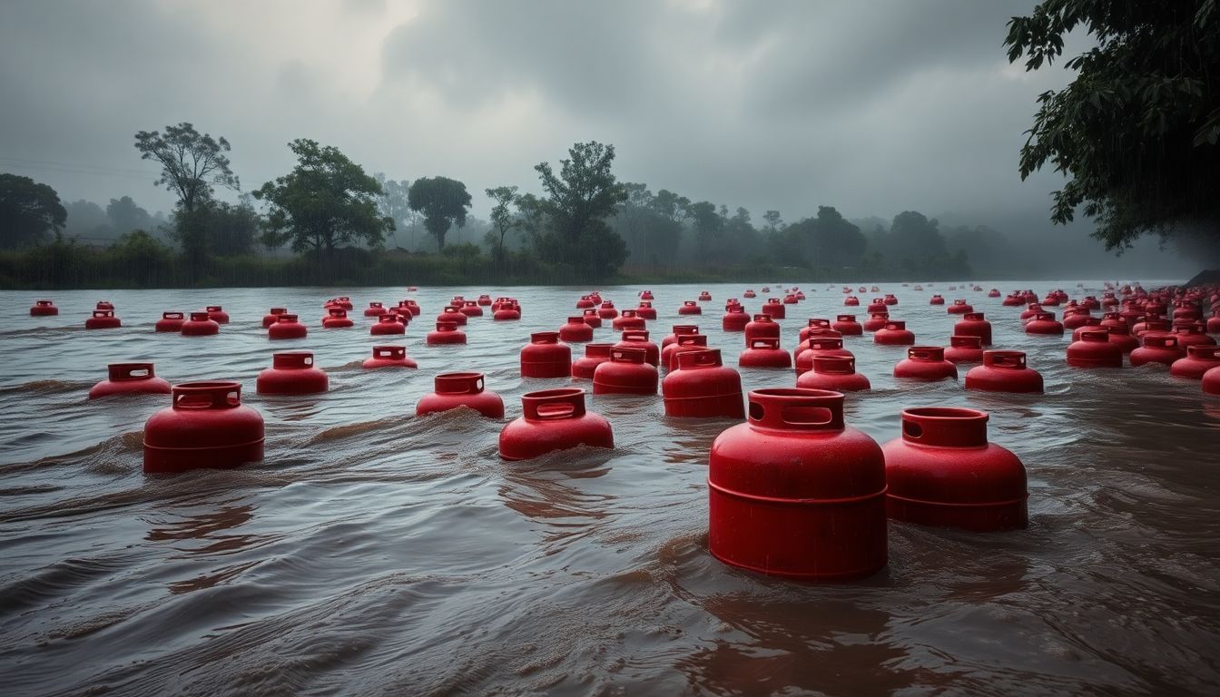 Heavy Rain Lashes Mumbai, Sweeps 3,000 LPG Cylinders Into Patalganga River