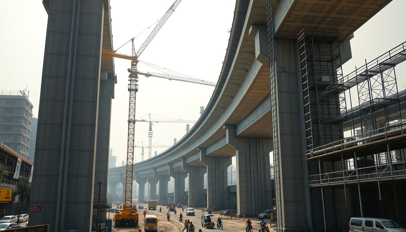 Airoli-Kalwa Elevated Suburban Corridor Hits 45% Progress Amid Land Delays
