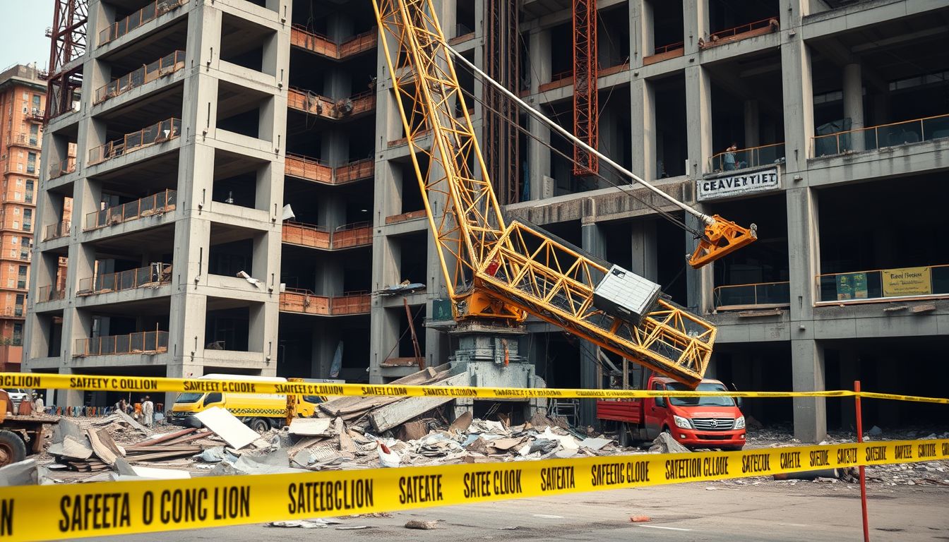 Two Construction Workers Killed in Crane Collapse on Airoli's Patni Road