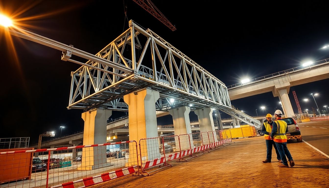 MMRDA installs major trusses for Eastern Freeway Extension at Anand Nagar in Thane