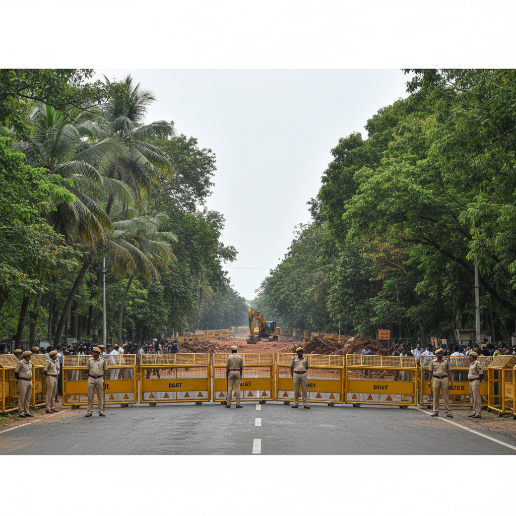 Administration demolishes illegal dargah in Aarey Colony amid tight security