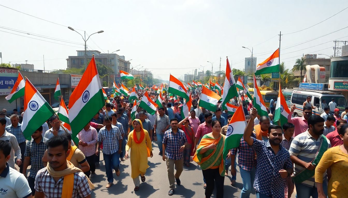 BJP Holds Tricolour Rally in Vashi Ahead of Independence Day