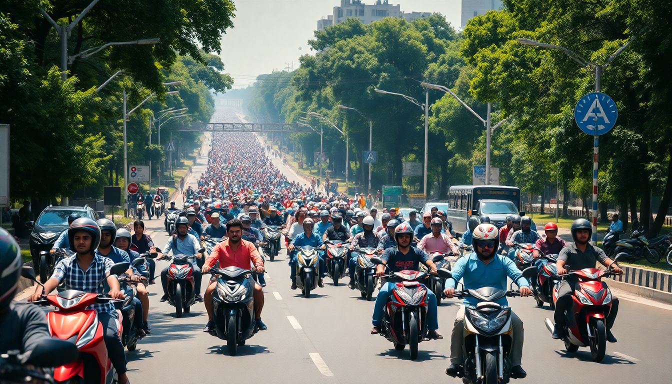 NCP (SP) Holds Motorcycle Rallies in Thane and Across State Over Paper Leaks