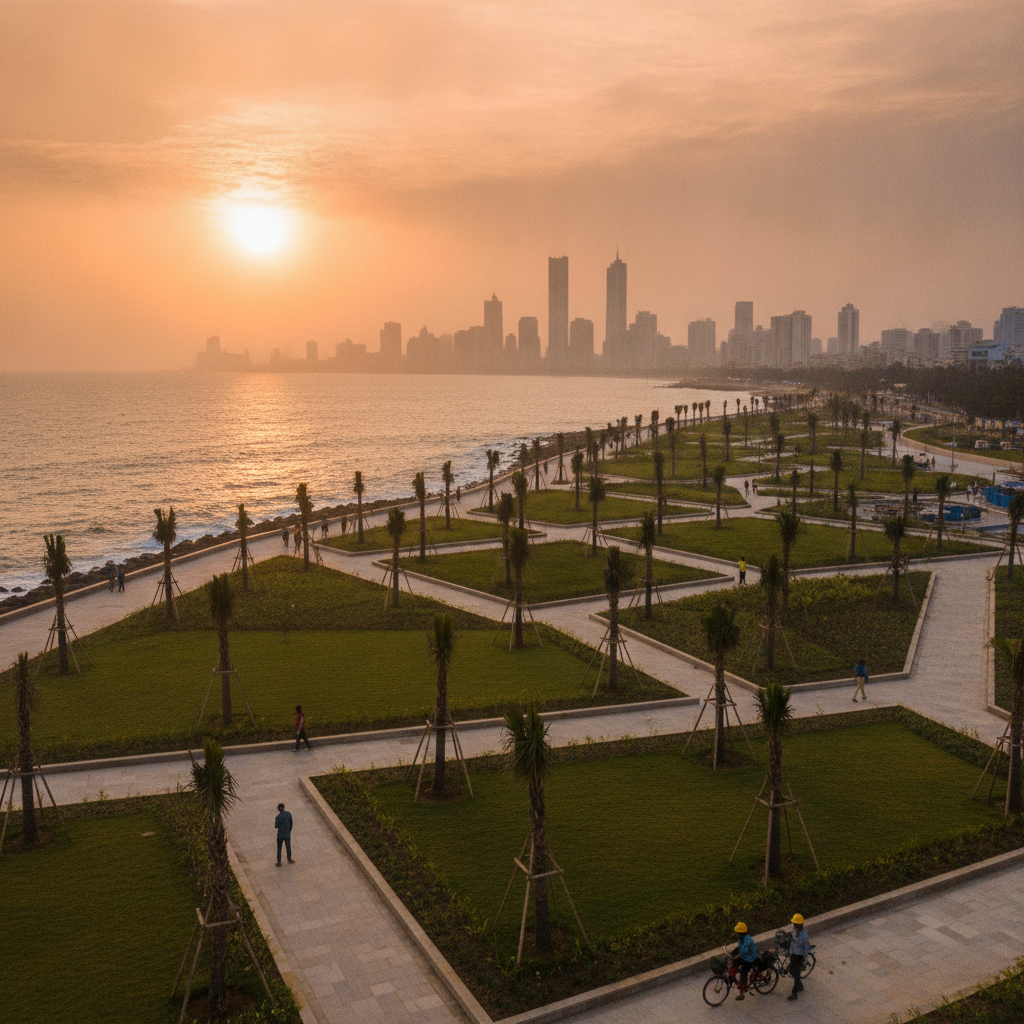 Over 75000 Trees Planned for New 130-Acre Coastal Road Gardens in Mumbai