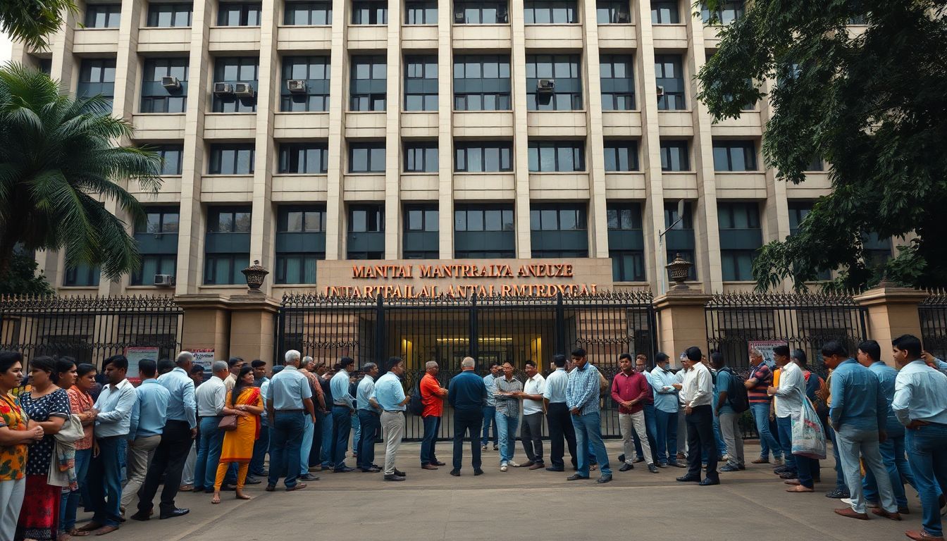 South Mumbai Mantralaya Annexe Power Outage Leaves Employees Waiting Outside