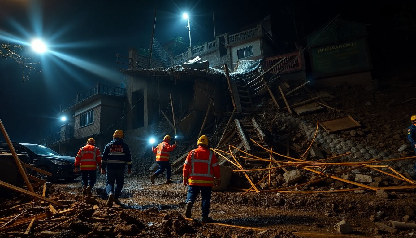 Hillside Collapse Hits Kurla West Home During Late Night Gathering