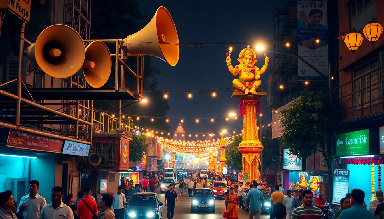 Mumbai Suburban Collector Permits Loudspeakers Until Midnight on Four Ganpati Days