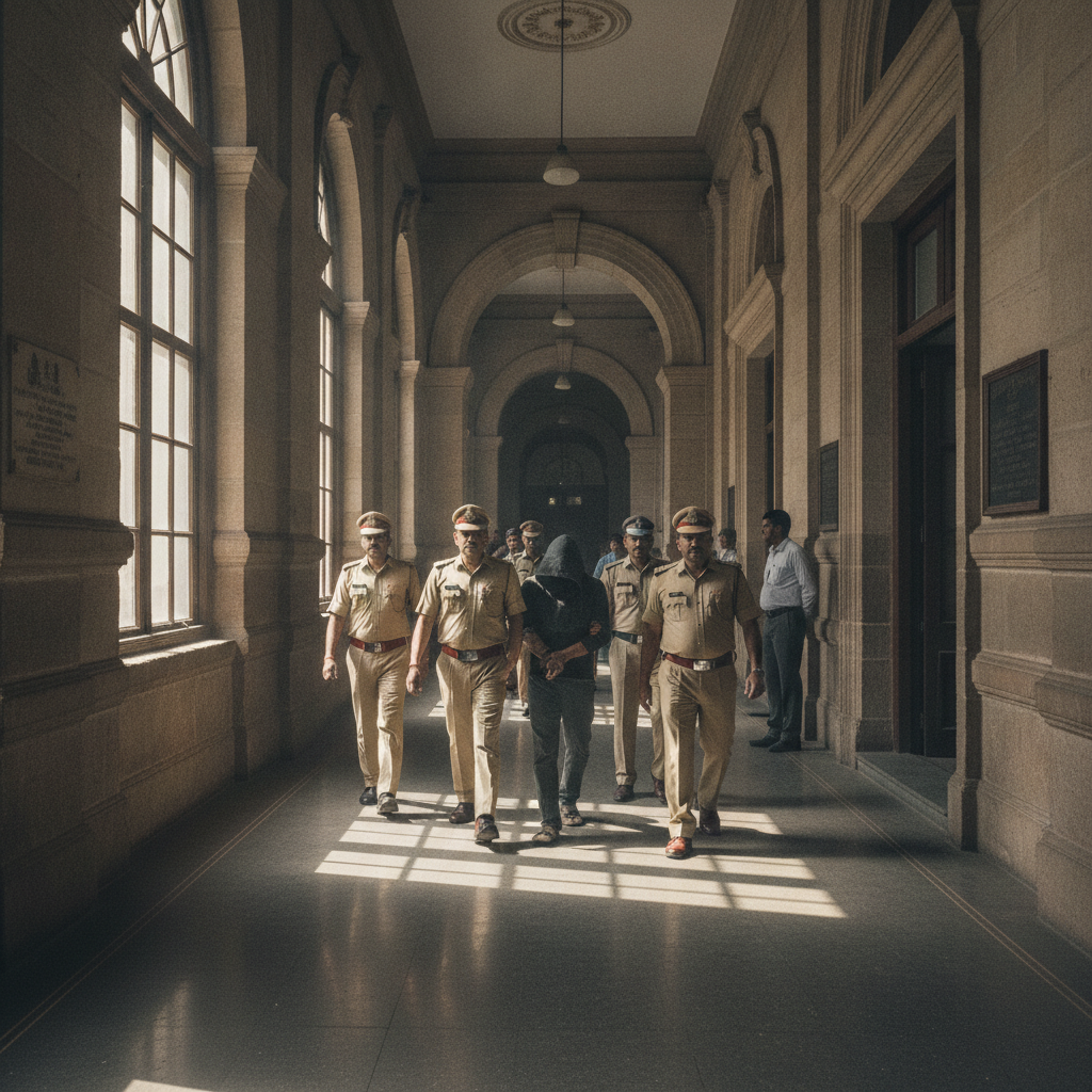 Viral Video Shows Handcuffed Accused Using Mobile Phone at Mumbai Sessions Court