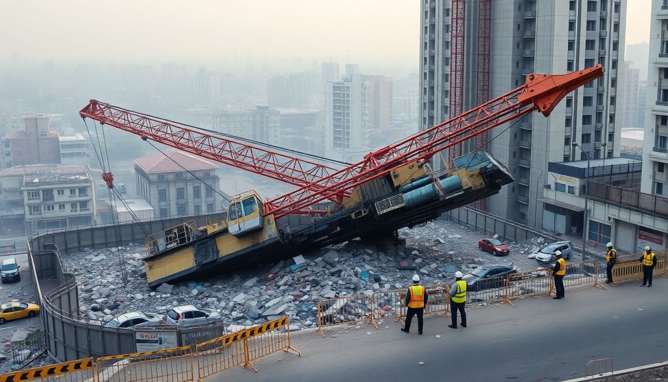Crane Topples During Kurla Building Demolition, 10 Injured and FIR Filed