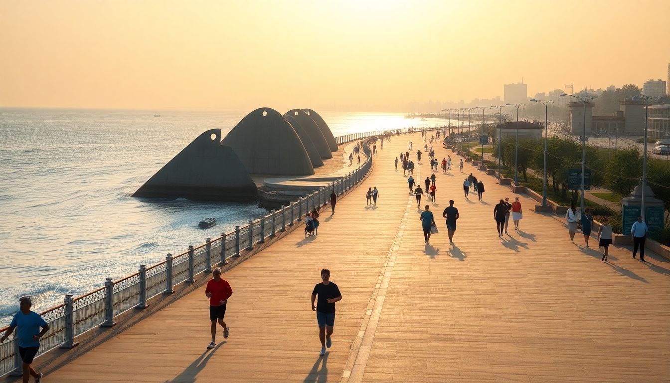 Marine Drive Promenade Highlighted as One of Mumbai's Safest Footpaths
