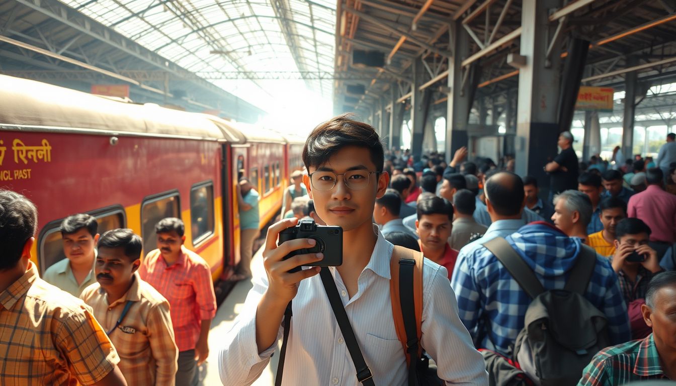 Korean Content Creator Fails to Board Mumbai Train, Takes Taxi Instead