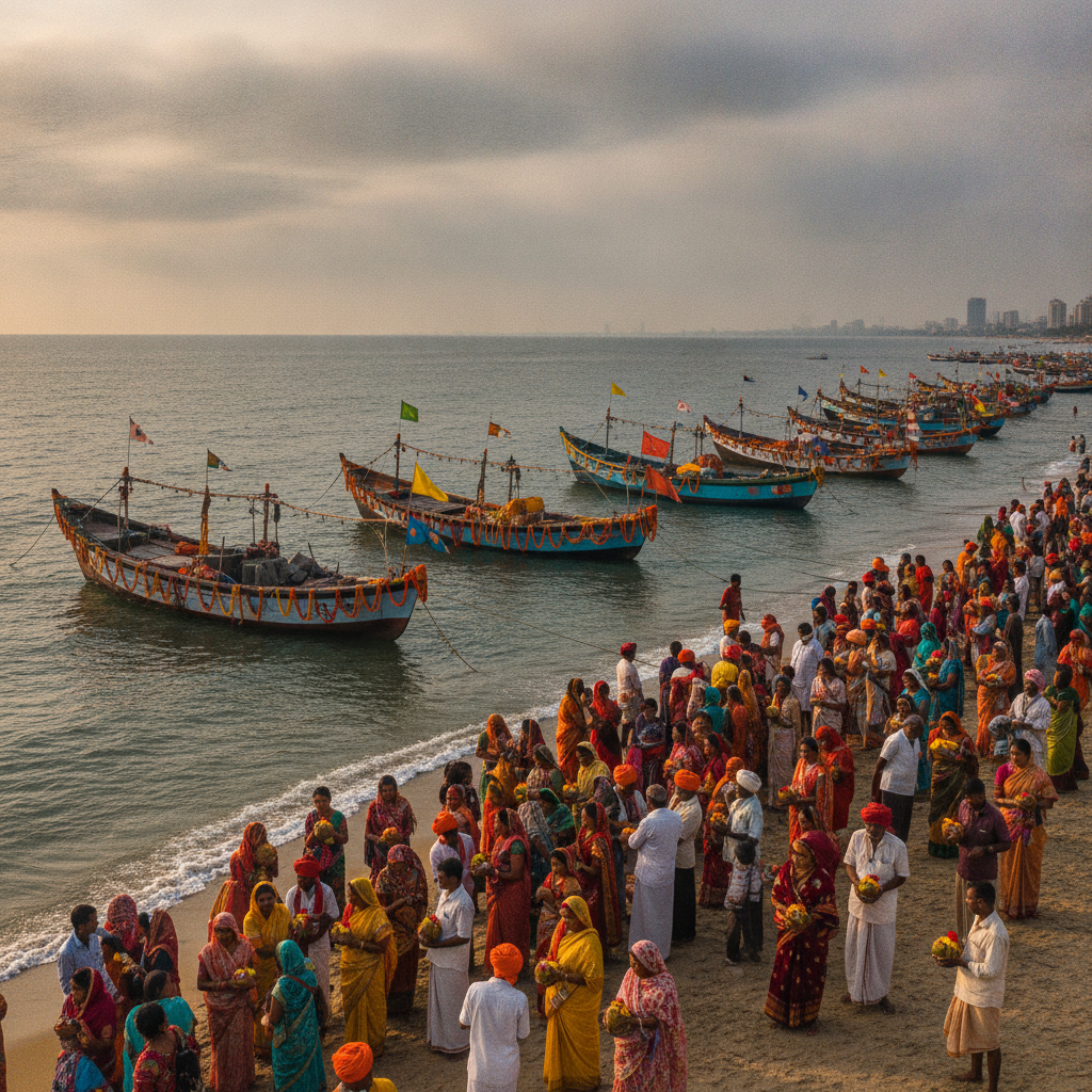Koli and Agri Communities Celebrate Narali Purnima Across Navi Mumbai and Uran