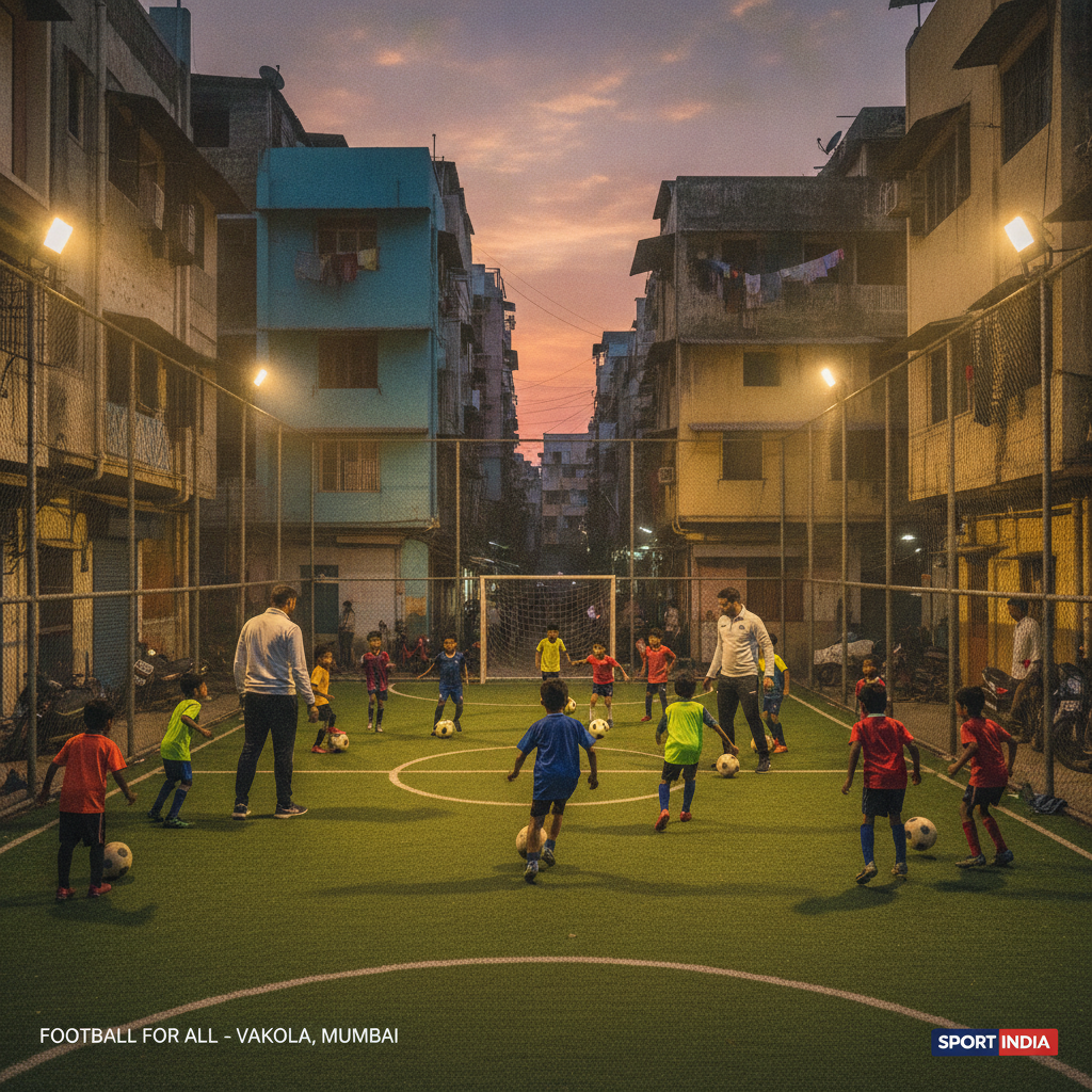 Raju and Neil Gaikwad Run Grassroots Football Academy in Vakola