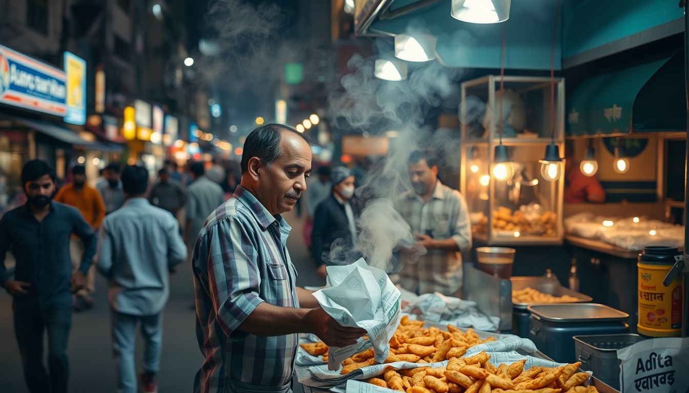 Mumbai Food Vendors Continue Using Newspapers Despite FDA Fining 26 Outlets