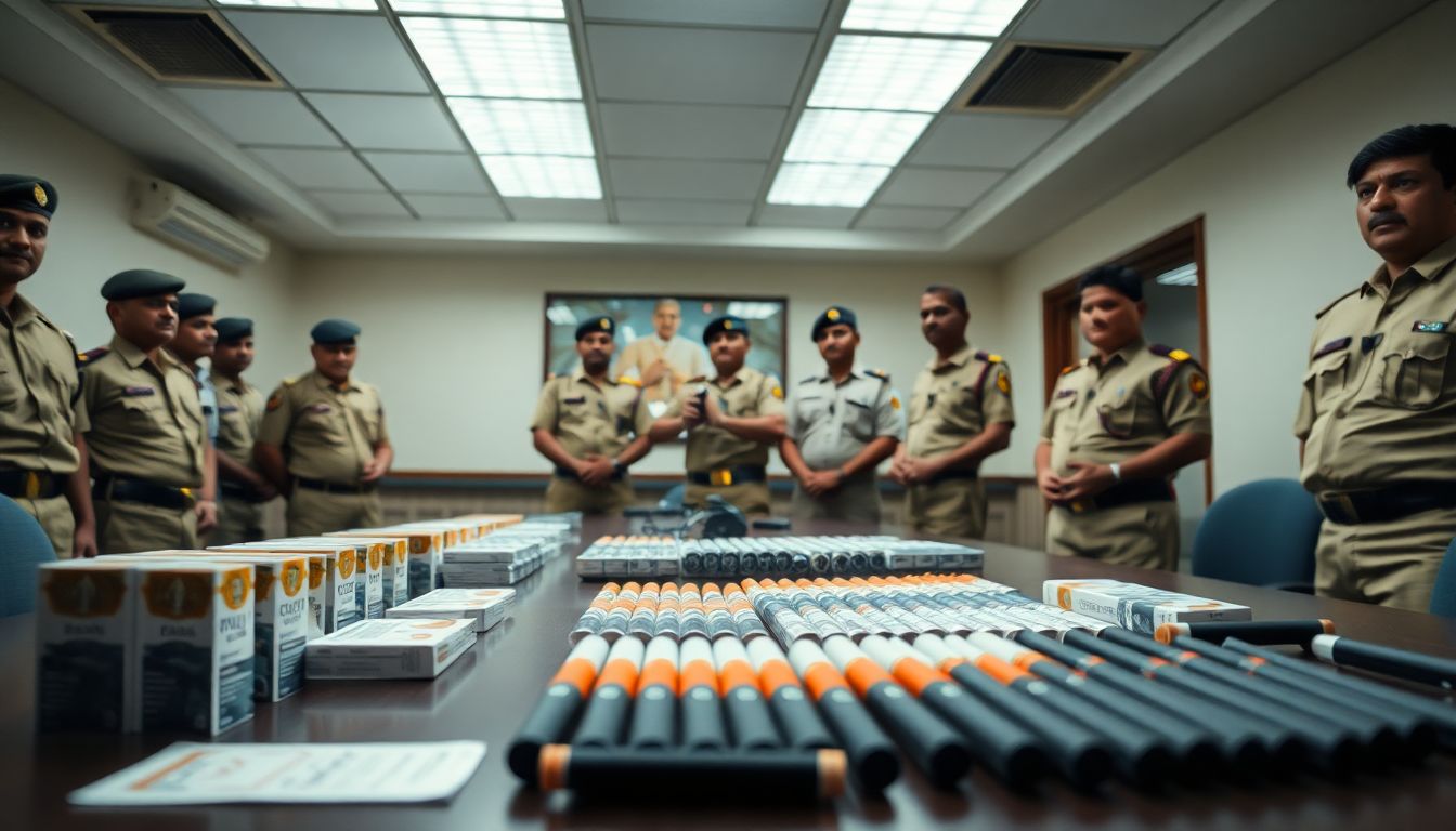 19 Detained, Foreign and E-Cigarettes Worth ₹72 Lakh Seized in Masjid Bunder Raid