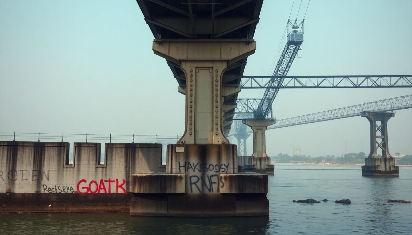 Youths Perform Stunts and Draw Graffiti at Bhayandar Creek Railway Bridge