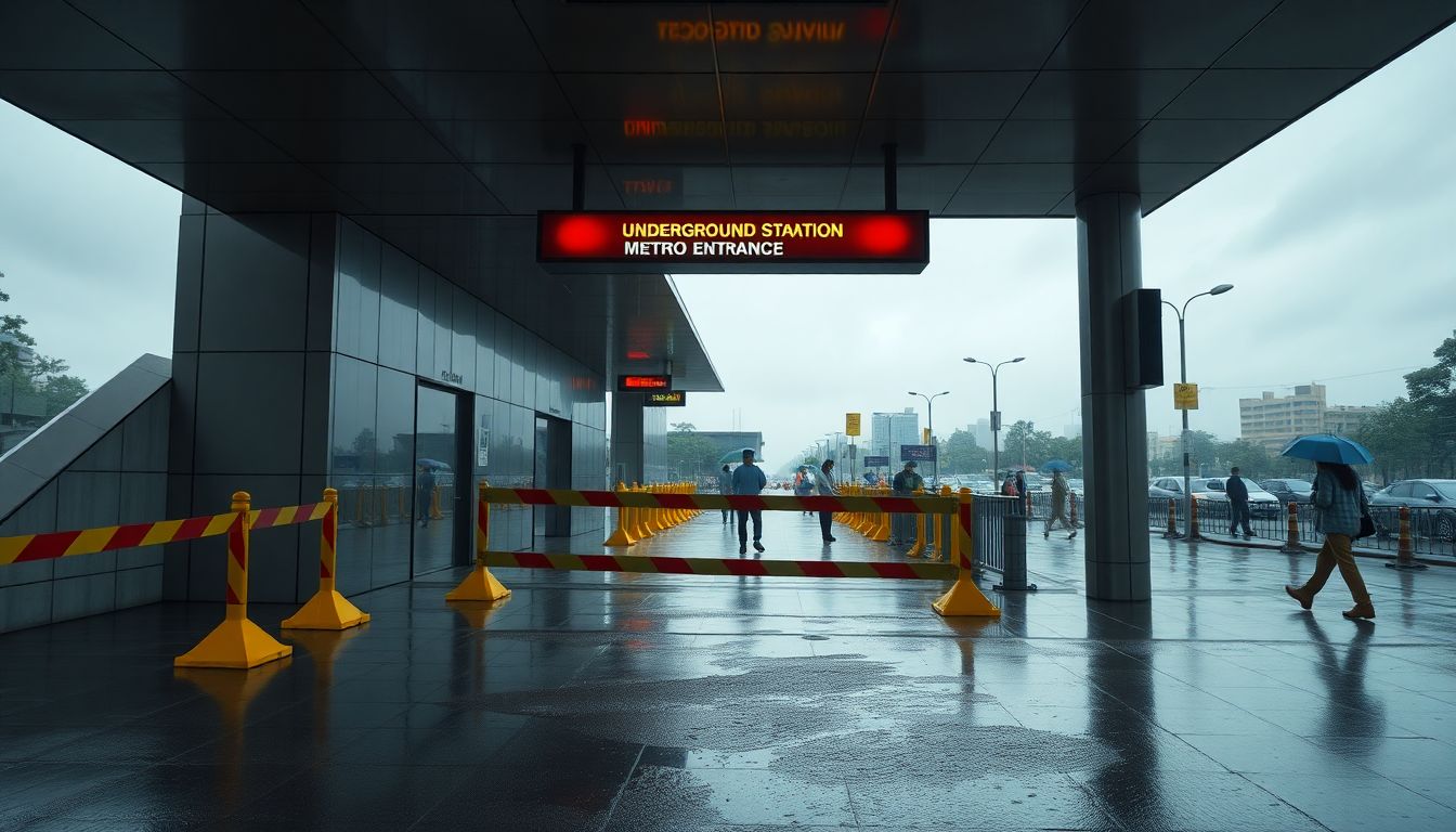 Worli Metro 3 Station Entry Closed Until July 7 After Rain Seepage