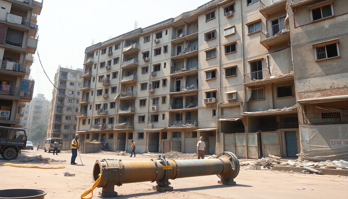 NMMC Cuts Water and Sewerage to Dangerous Amoli Society Building in Sanpada