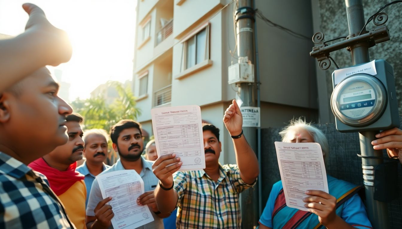 Dombivli Residents Protest Huge Electricity Bill Spikes After Smart Meter Rollout