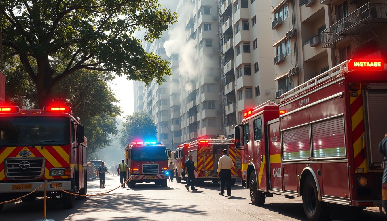Seven Injured in Fire at MK Chambers in Bandra