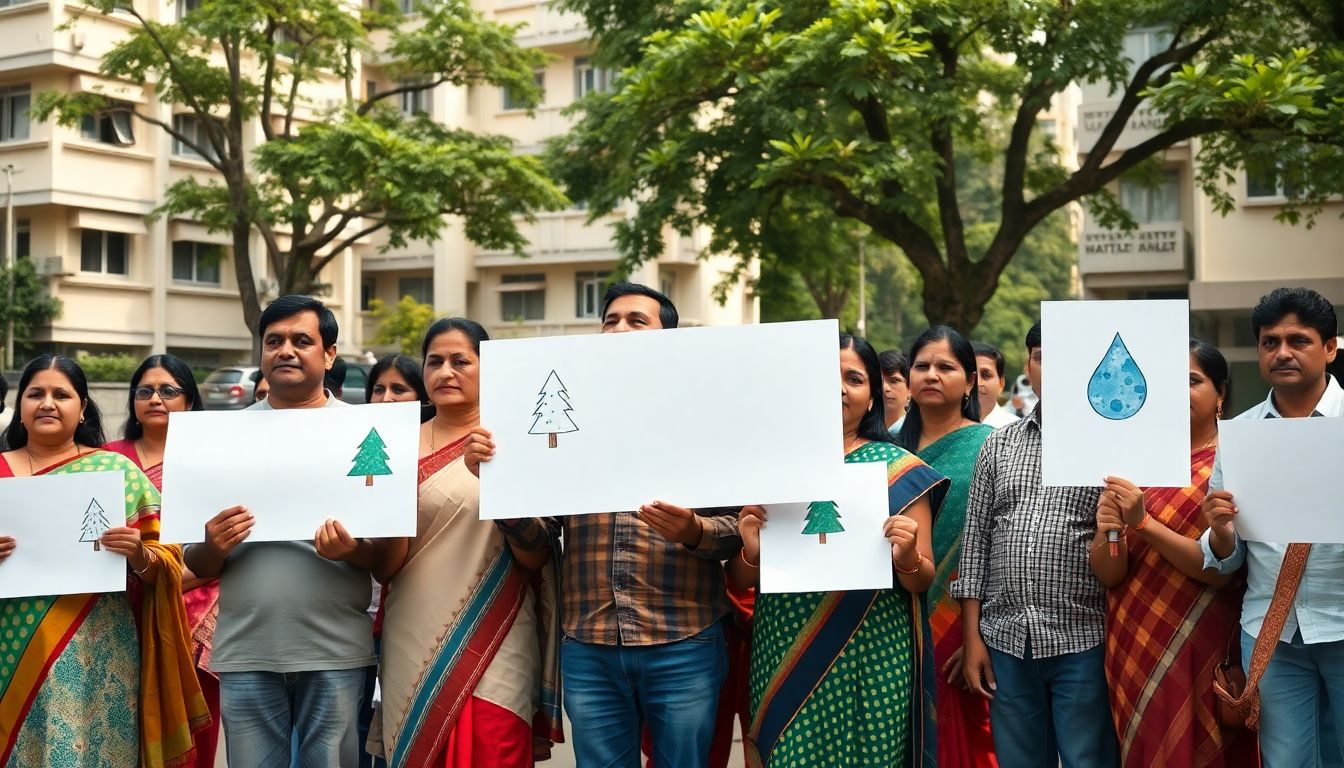 Balkum residents protest against proposed Amazon data centre in Thane