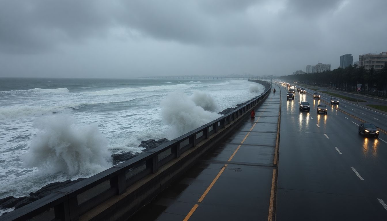 Mumbai on alert as 3.93-metre high tide and heavy rain raise waterlogging fears