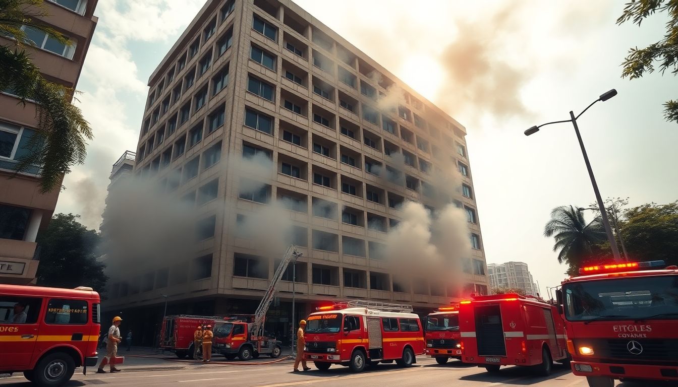 Fire Breaks Out in Basement of Income Tax Office at Churchgate in Mumbai