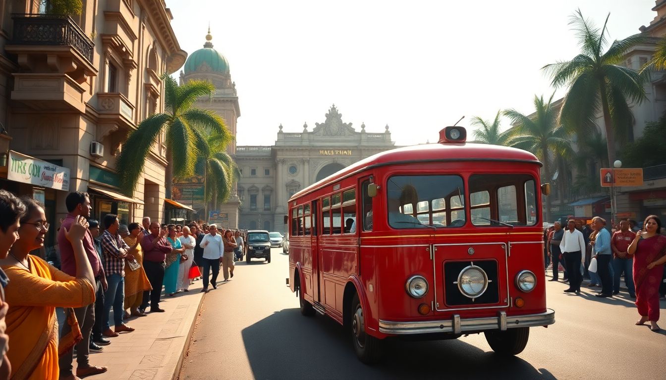 Mumbai marks 100 years of motorbus services with historic journey recreation