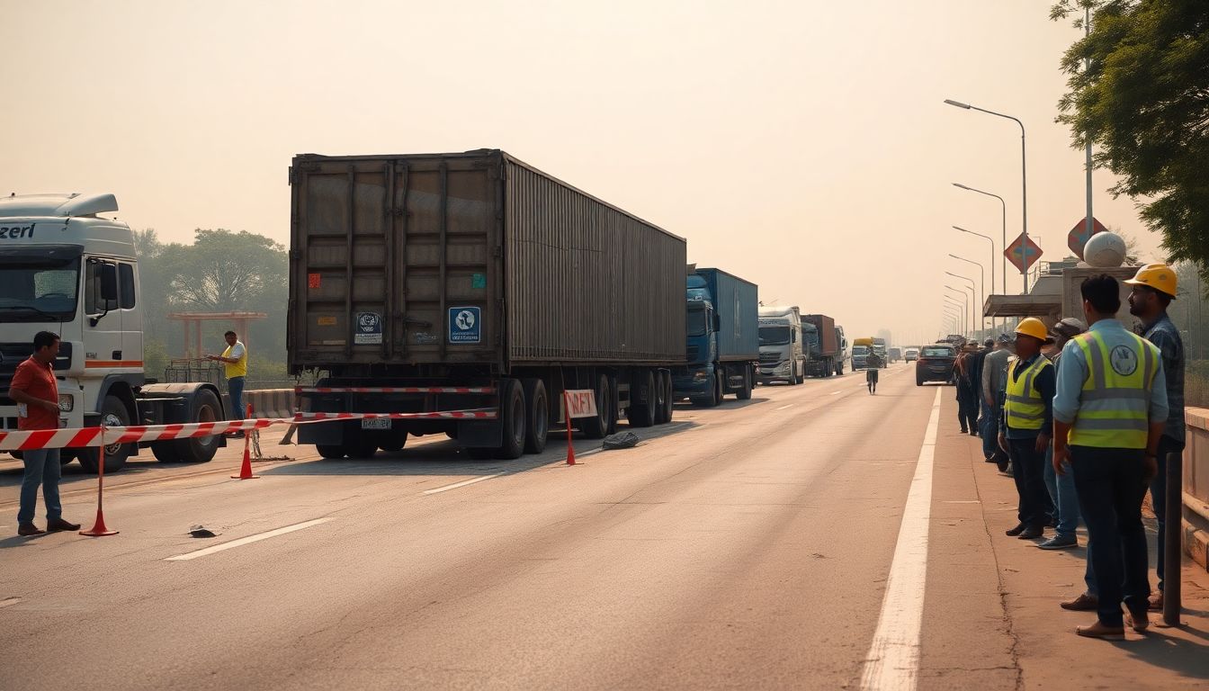 Truck Crash on Mumbai-Nashik Highway in Bhiwandi Leaves Driver and Motorcyclists Injured