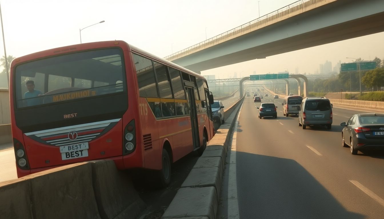 Pedestrian killed after BEST bus brakes fail on Sion-Panvel highway in Mankhurd