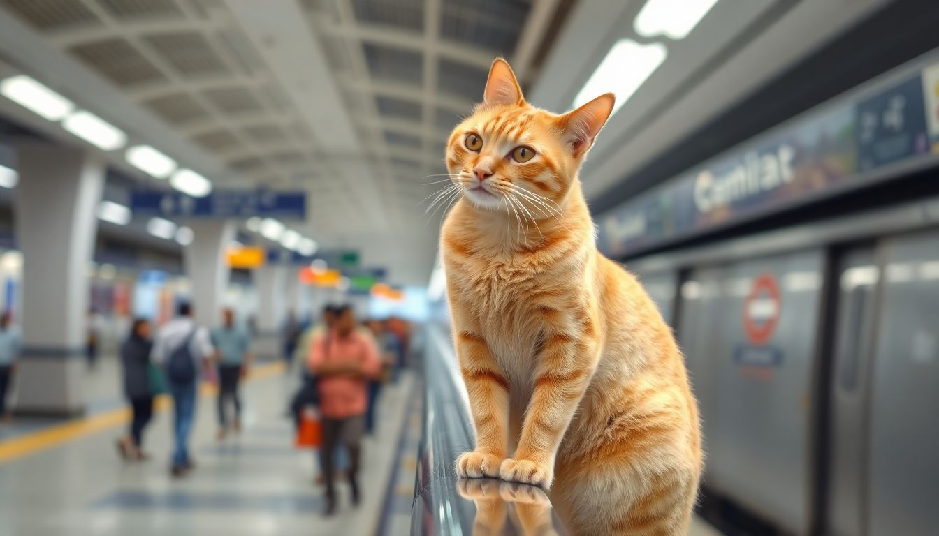 MMMOCL Names Gundavali Metro Station Ginger Cat Chief Feline Officer