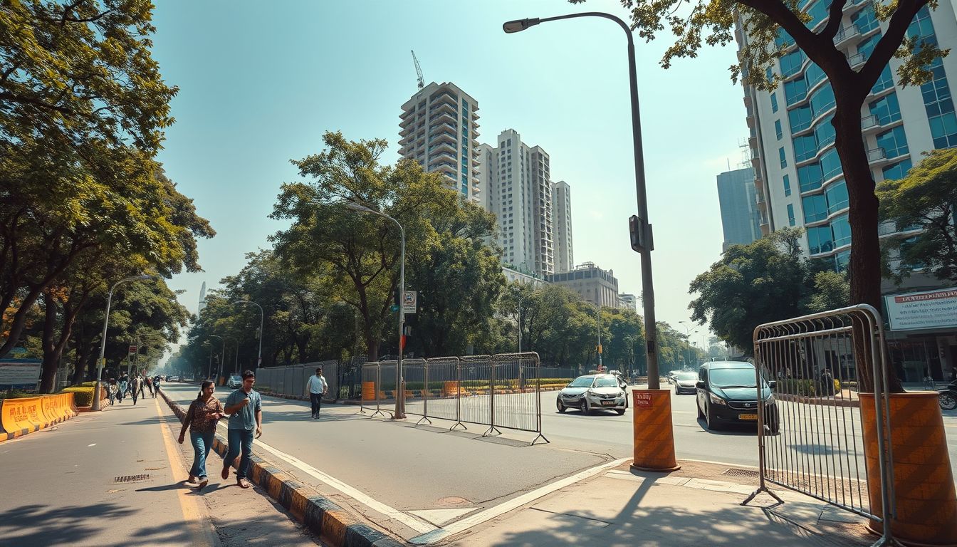 Powai Residents Approach Canadian Consulate Over Barricaded Central Avenue Footpaths