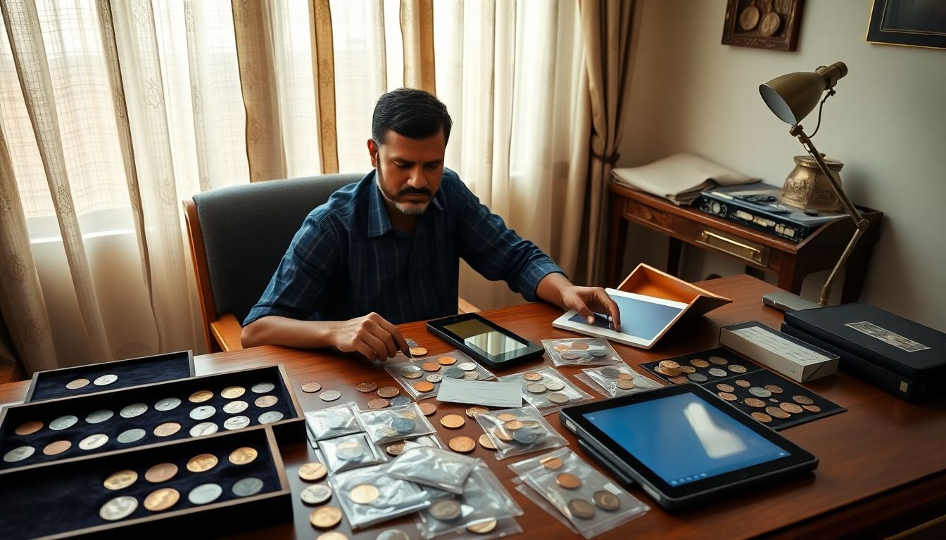 Thane Chef Catalogues Father's 1,630-Piece Historic Coin Collection