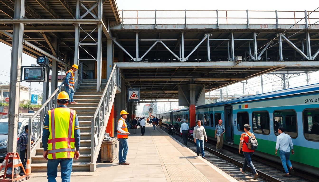 Western Railway Begins Widening Work at Prabhadevi Station South Foot Over Bridge