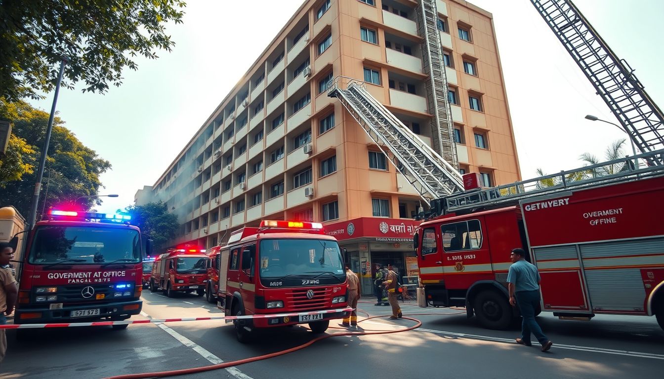29 Rescued After Level 2 Fire Breaks Out at Aayakar Bhavan in Churchgate