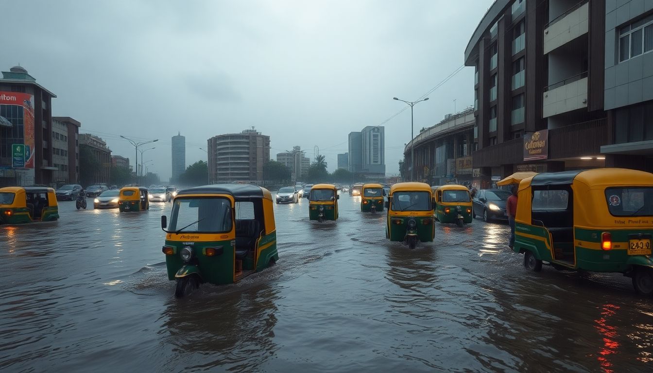 Heavy Rain Floods Nerul, Sanpada, and Juinagar in Navi Mumbai, Delaying Trains