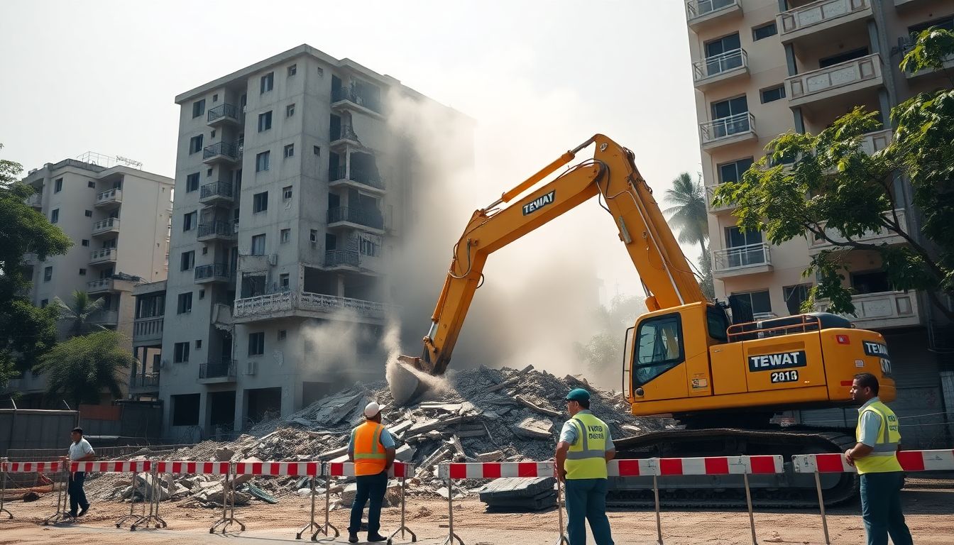 NMMC Demolishes Illegal Buildings in Vashi Nerul and Belapur