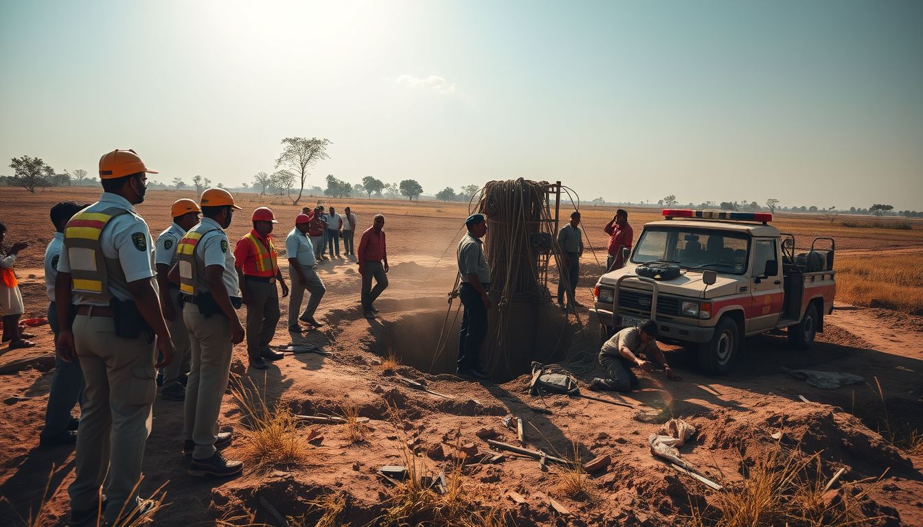 Three-Year-Old Rescued from 15-Foot Borewell in Parbhani's Kausadi