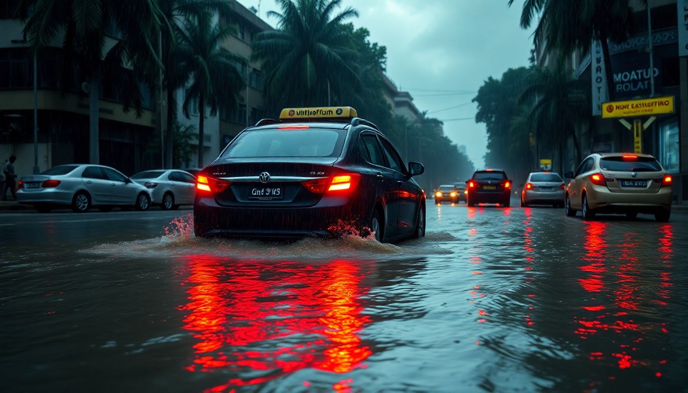 Mumbai Monsoon Leaves App-Based Cab Drivers Facing Losses And Vehicle Damage