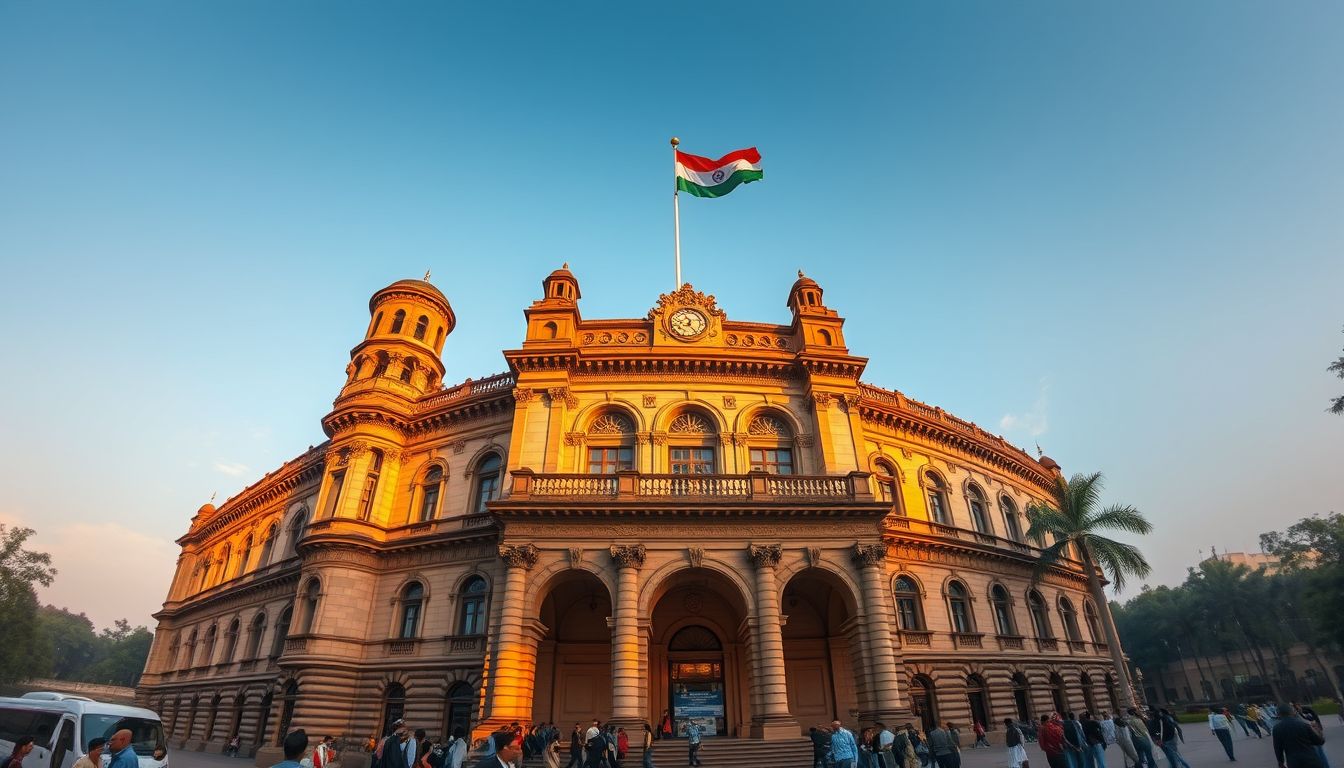 National Tricolour Hoisted at BMC Headquarters Near CSMT for 80th Independence Day