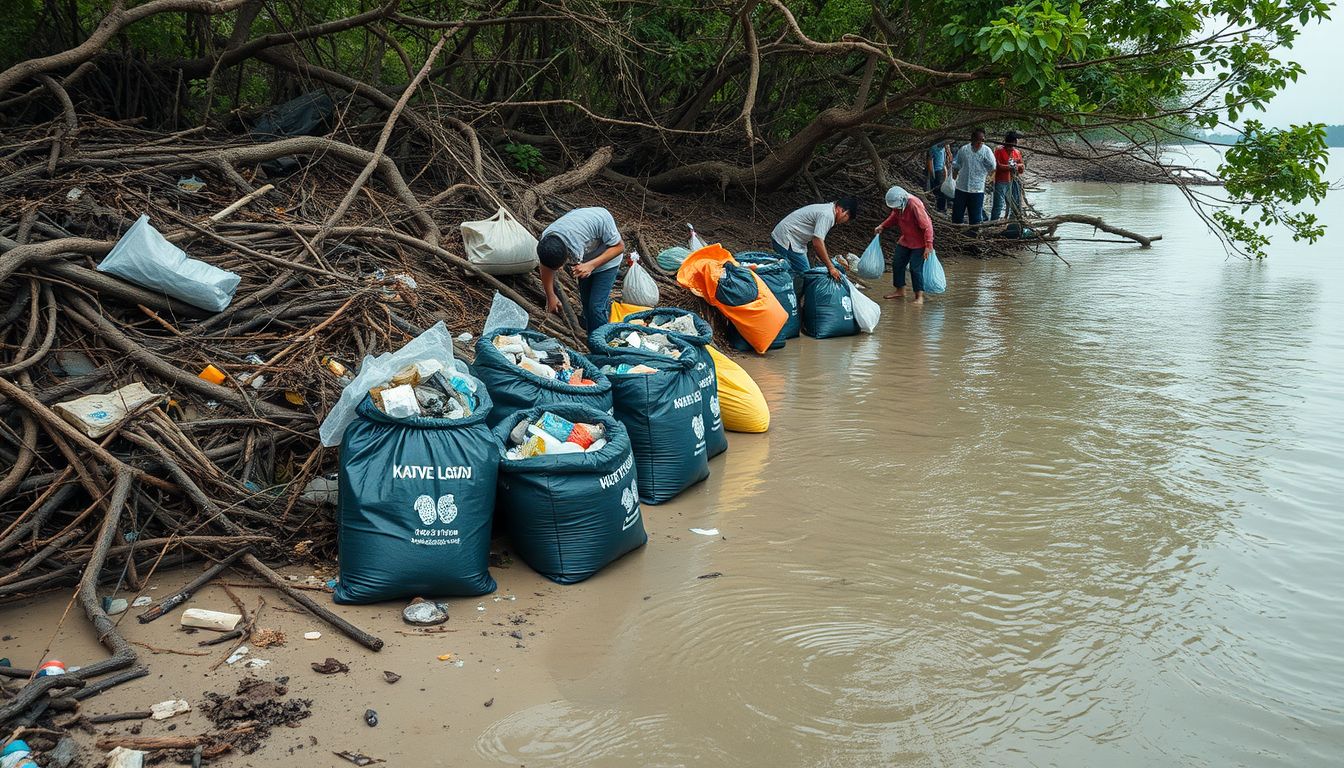 1,300 Tonnes of Waste Cleared as Mangrove Drive Completes Six Years at Karave Jetty