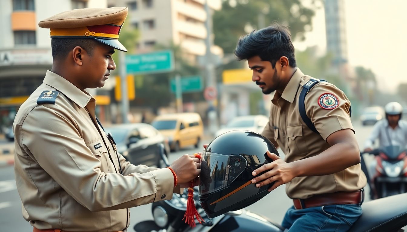 Thane Traffic Police Tie Rakhis and Give Free Helmets to Violators at Teen Hath Naka