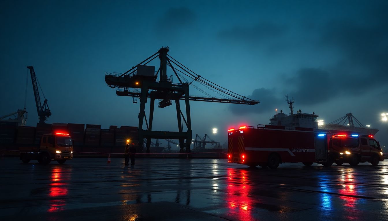 Two Crane Operators Injured After Crane Catches Fire at Mumbai Port