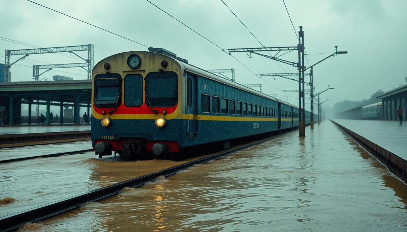 Waterlogging Suspends Borivali-Virar Suburban Train Services