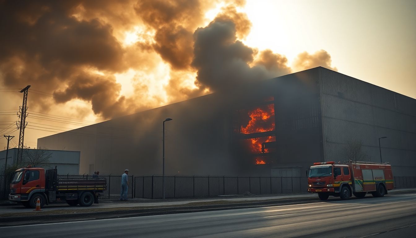Fire Guts Foam Mattress Unit In Rabale MIDC, Loss Estimated At Rs 50 Lakh