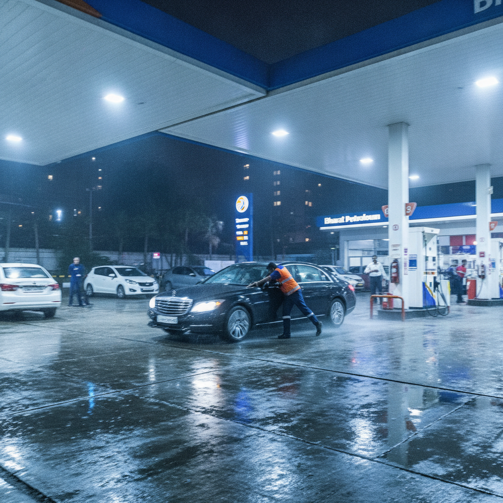Motorist drags petrol pump supervisor on car bonnet after row in Borivali East