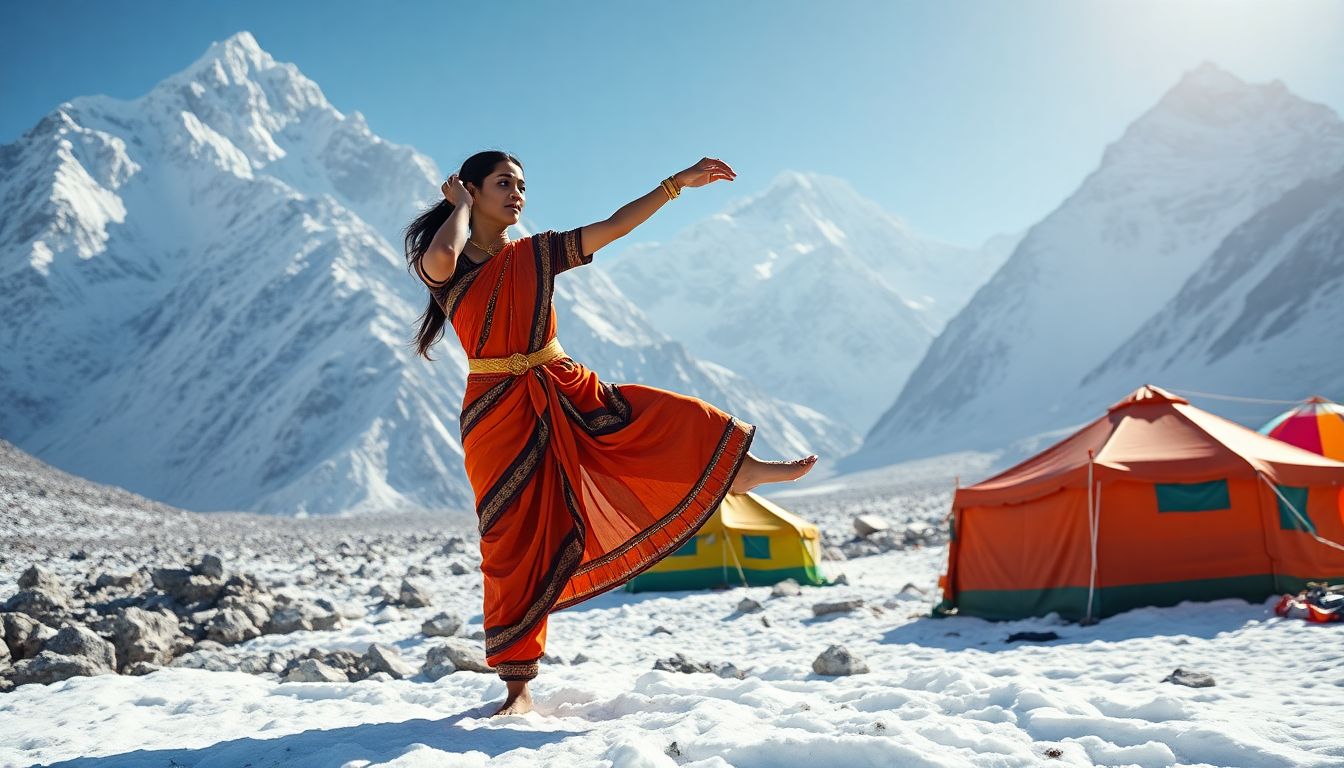 Mumbai Dancer Saanika Shah Summits Mount Everest and Performs Bharatanatyam