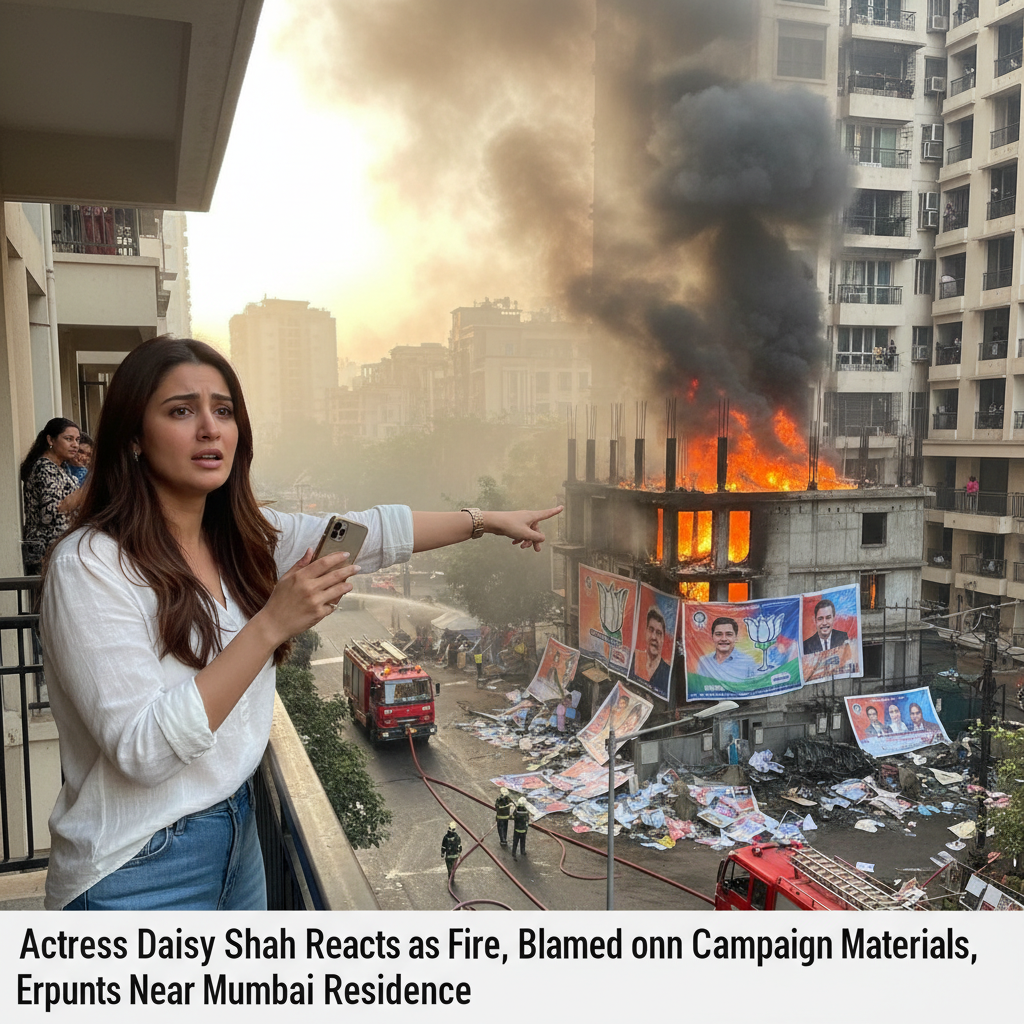 Daisy Shah Slams Election Campaigners After Fire Breaks Out Near Her Mumbai Flat