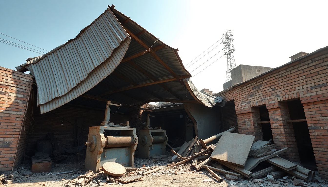 Two workers injured as powerloom factory shed collapses in Fatima Nagar, Bhiwandi